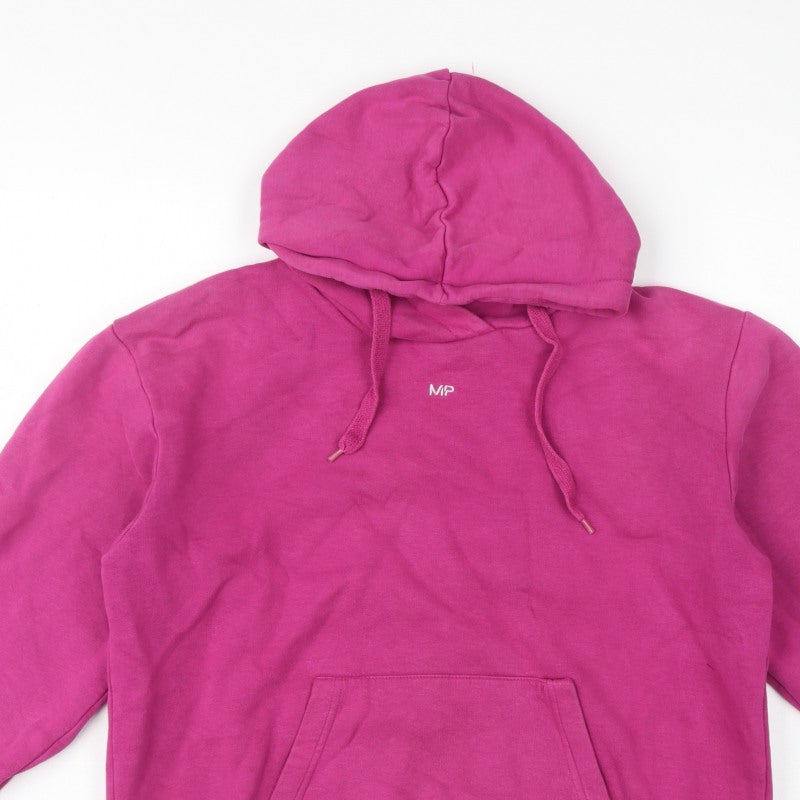 Myprotein Women’s Pink L Pullover Hoodie Logo Pocket