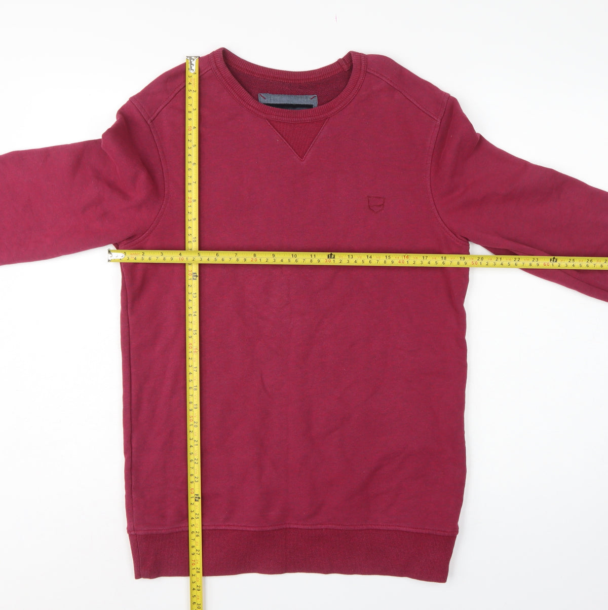 Bonobo Jeans Men’s Red M Crew Neck Pullover Sweatshirt Logo