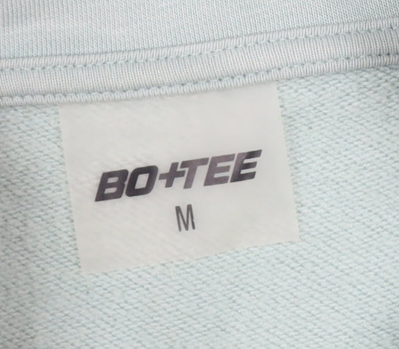 Bo+Tee Women’s Mint Green M 1/2 Zip High Neck Oversized Sweatshirt