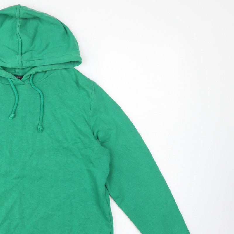 Marks and Spencer Women Green UK 12 Pullover Hooded Sweatshirt