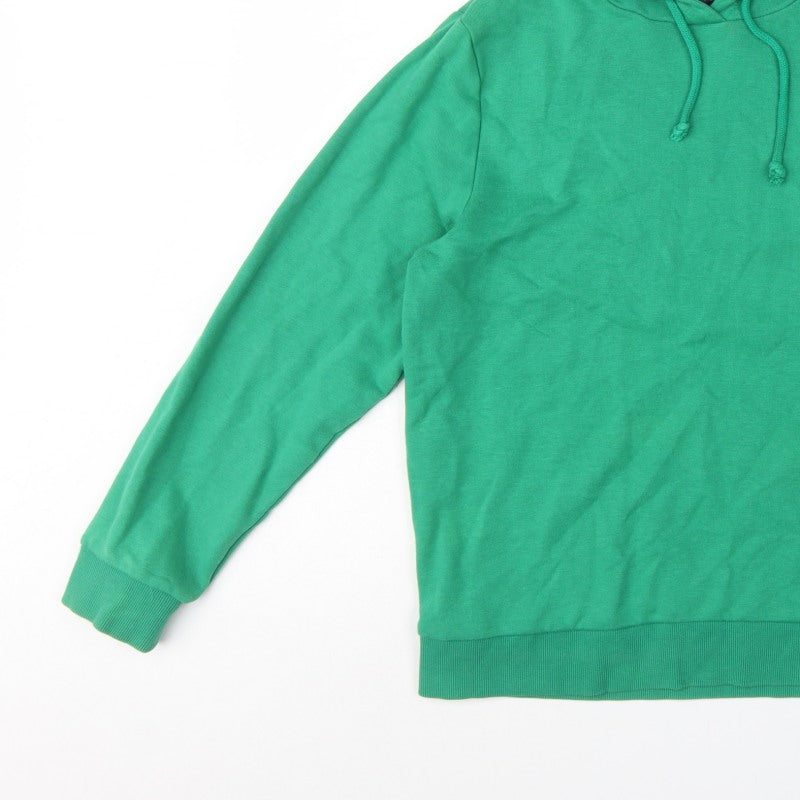 Marks and Spencer Women Green UK 12 Pullover Hooded Sweatshirt