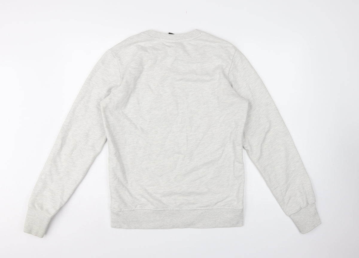 Superdry Men's Grey M Copper Label Graphic Print Crew Neck Sweatshirt