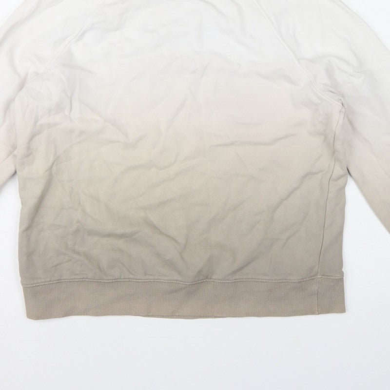M&S Women’s Brown Mix XS Cotton Raglan Crew Neck Pullover Sweatshirt