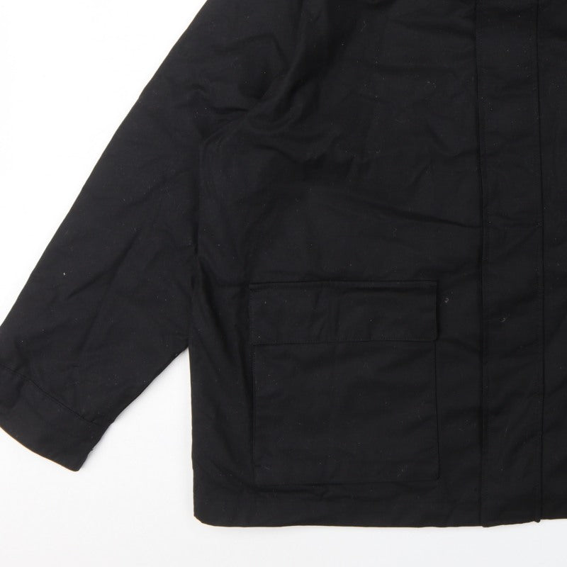 Marks & Spencer Men’s Black 2XL Military Cotton Lined Jacket