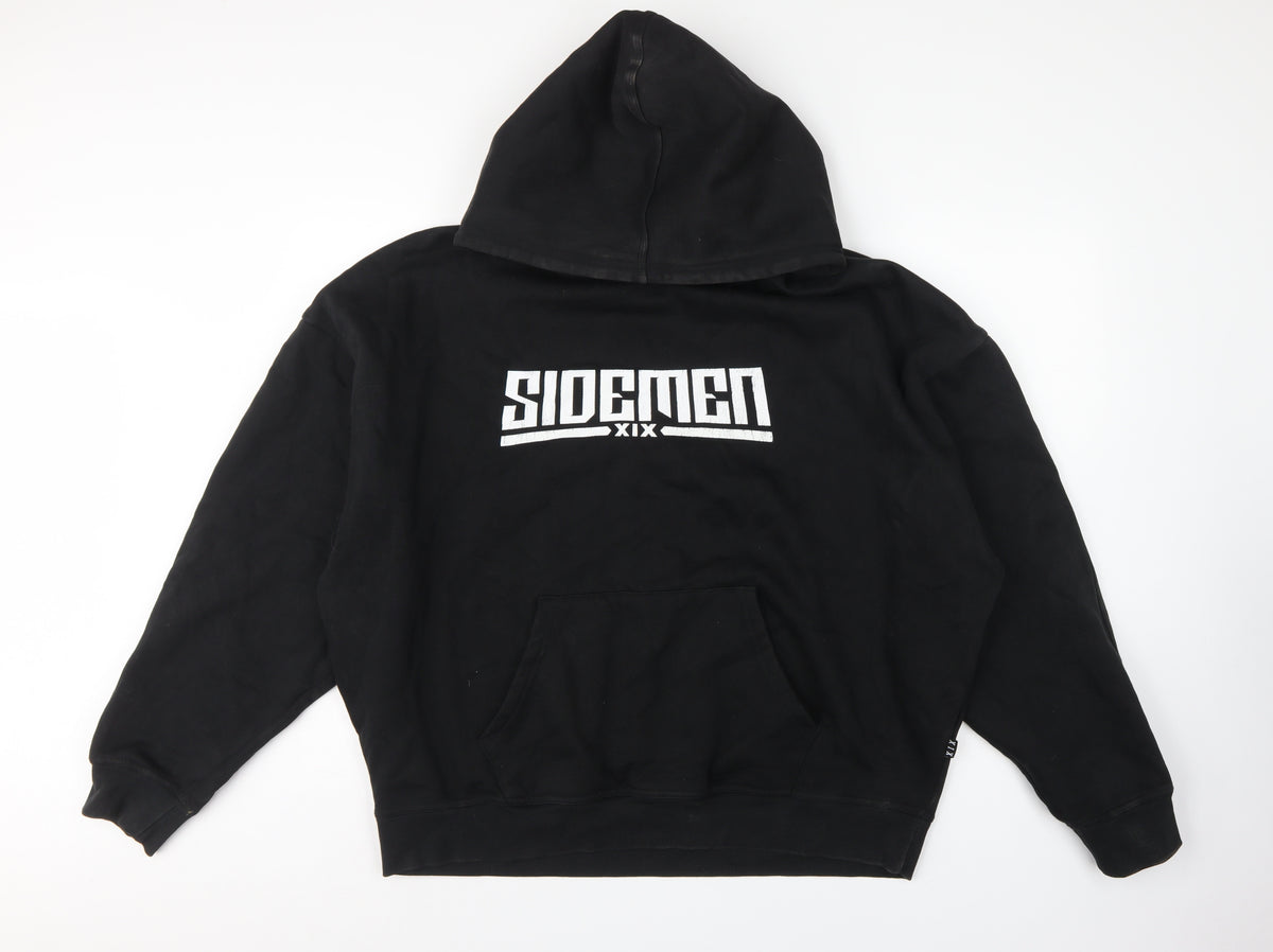 SDMN Sidemen XIX Men’s Black XL Pullover Logo Hoodie