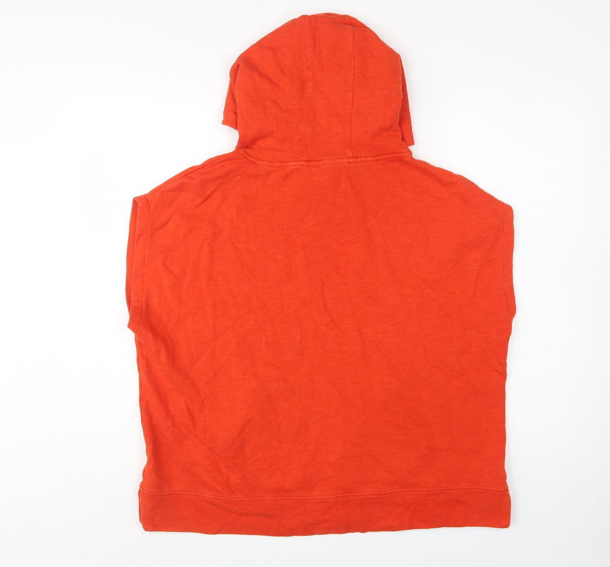 Next Women Orange UK 8 Sleeveless Pullover Hoodie Logo
