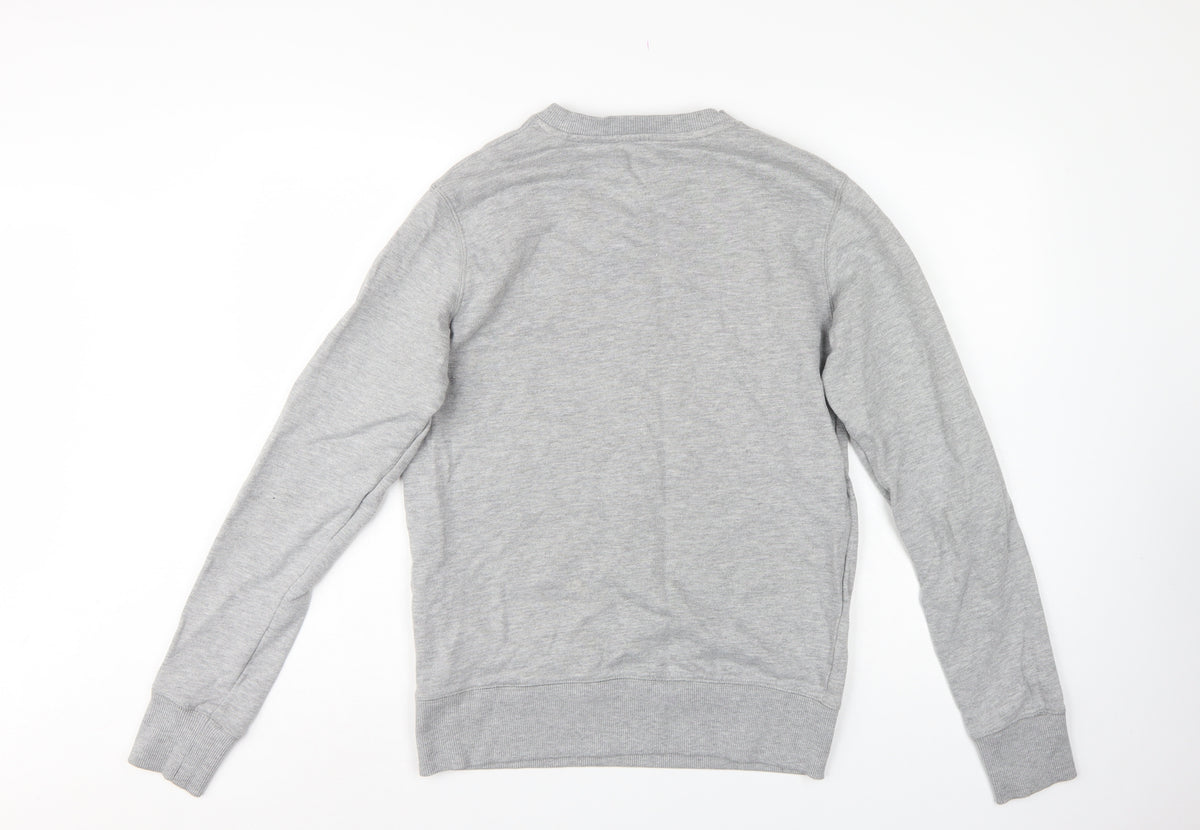 Blood Bank Men's Grey M Pullover Graphic Print City Sweatshirt