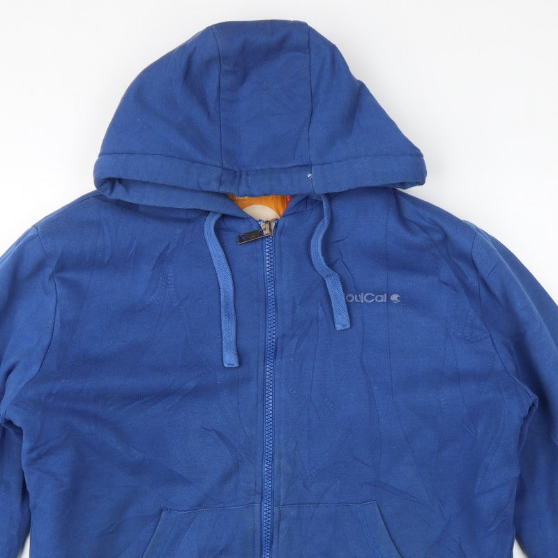 SoulCal Men’s Blue Large Full Zip Sherpa Lined Hoodie