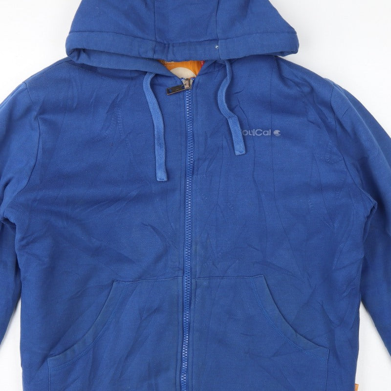 SoulCal Men’s Blue Large Full Zip Sherpa Lined Hoodie