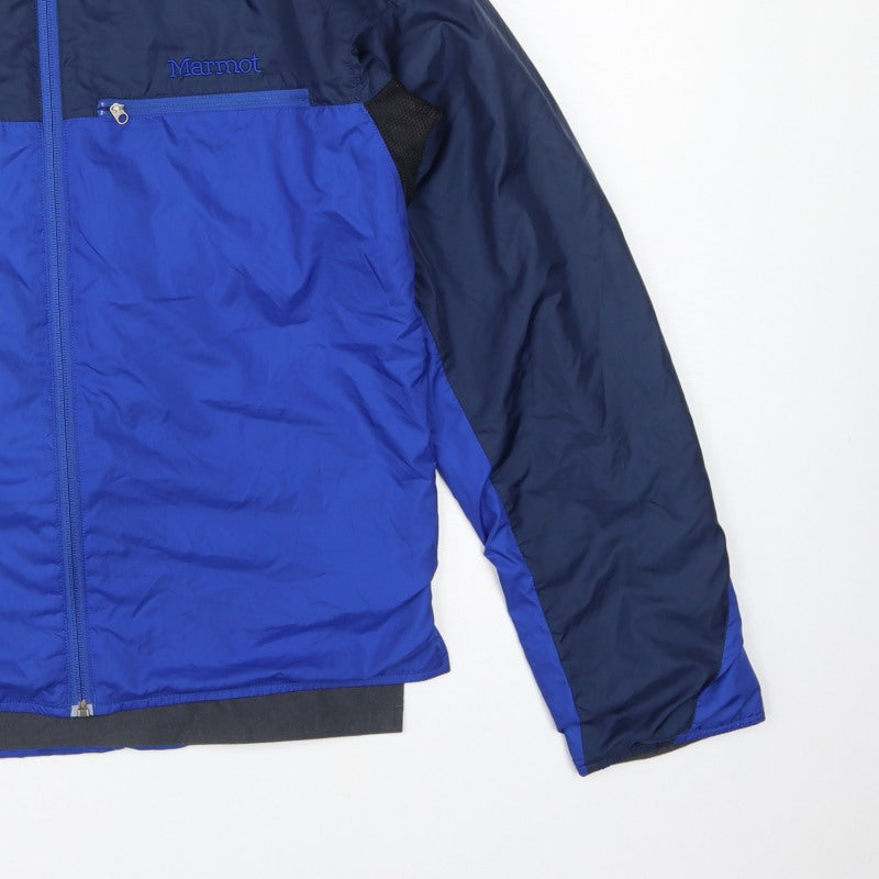 Marmot Men's Blue M Insulated Full Zip Windbreaker Hiking Jacket