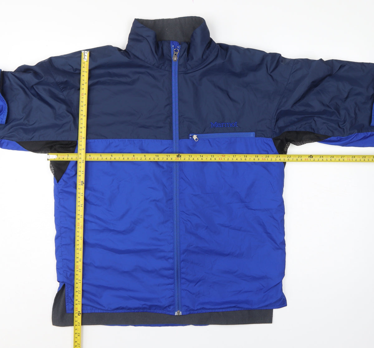Marmot Men's Blue M Insulated Full Zip Windbreaker Hiking Jacket