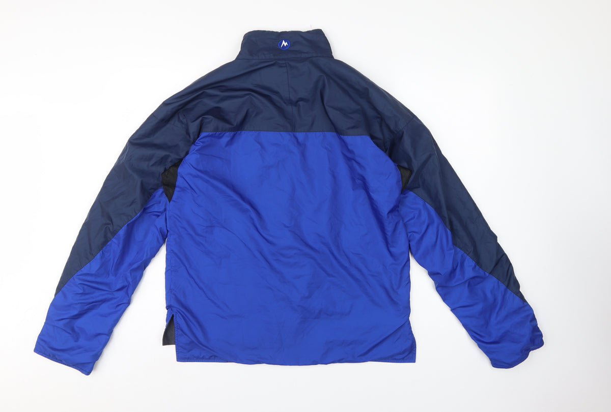 Marmot Men's Blue M Insulated Full Zip Windbreaker Hiking Jacket