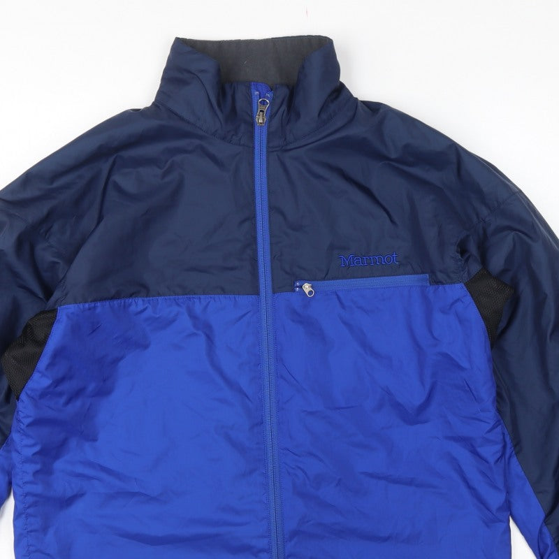 Marmot Men's Blue M Insulated Full Zip Windbreaker Hiking Jacket