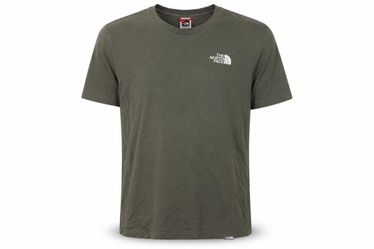 The North Face Men’s Green Small Logo Cotton Crew Neck T-Shirt