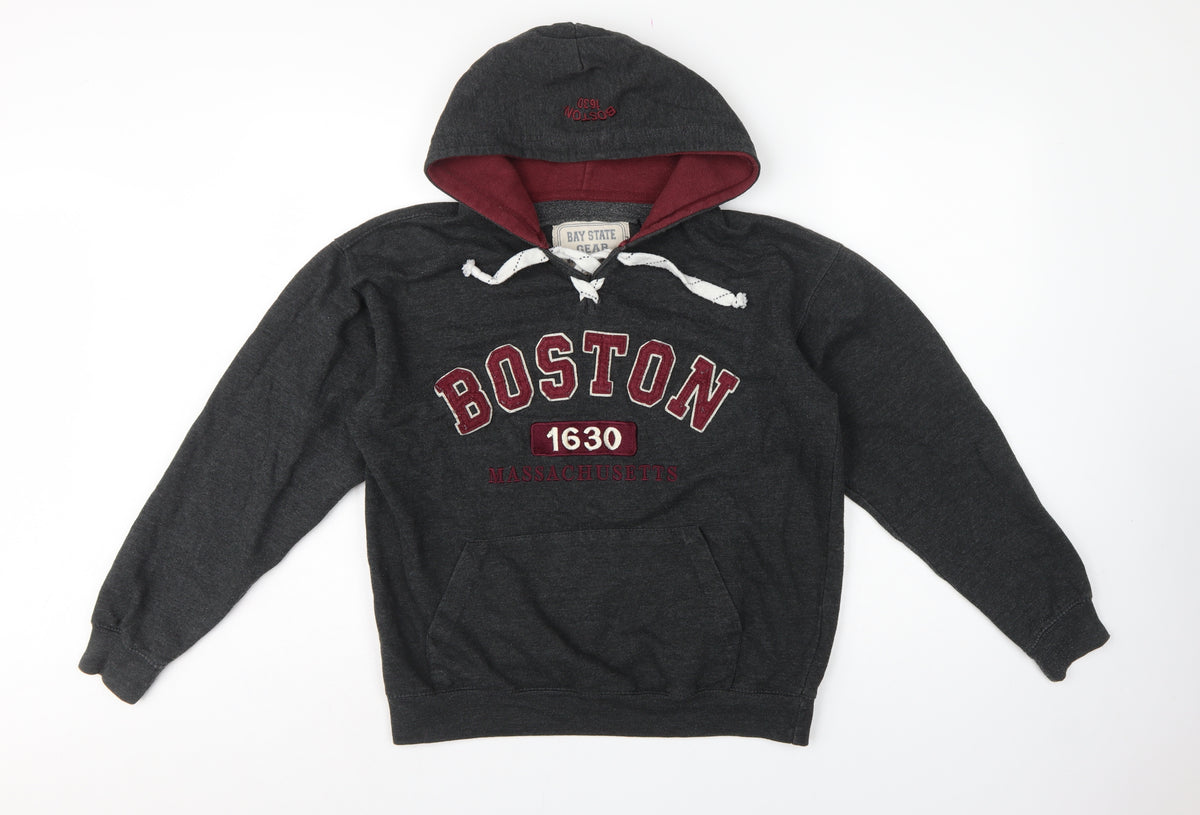 Bay State Gear Women’s Black S Boston 1630 Pullover Hoodie