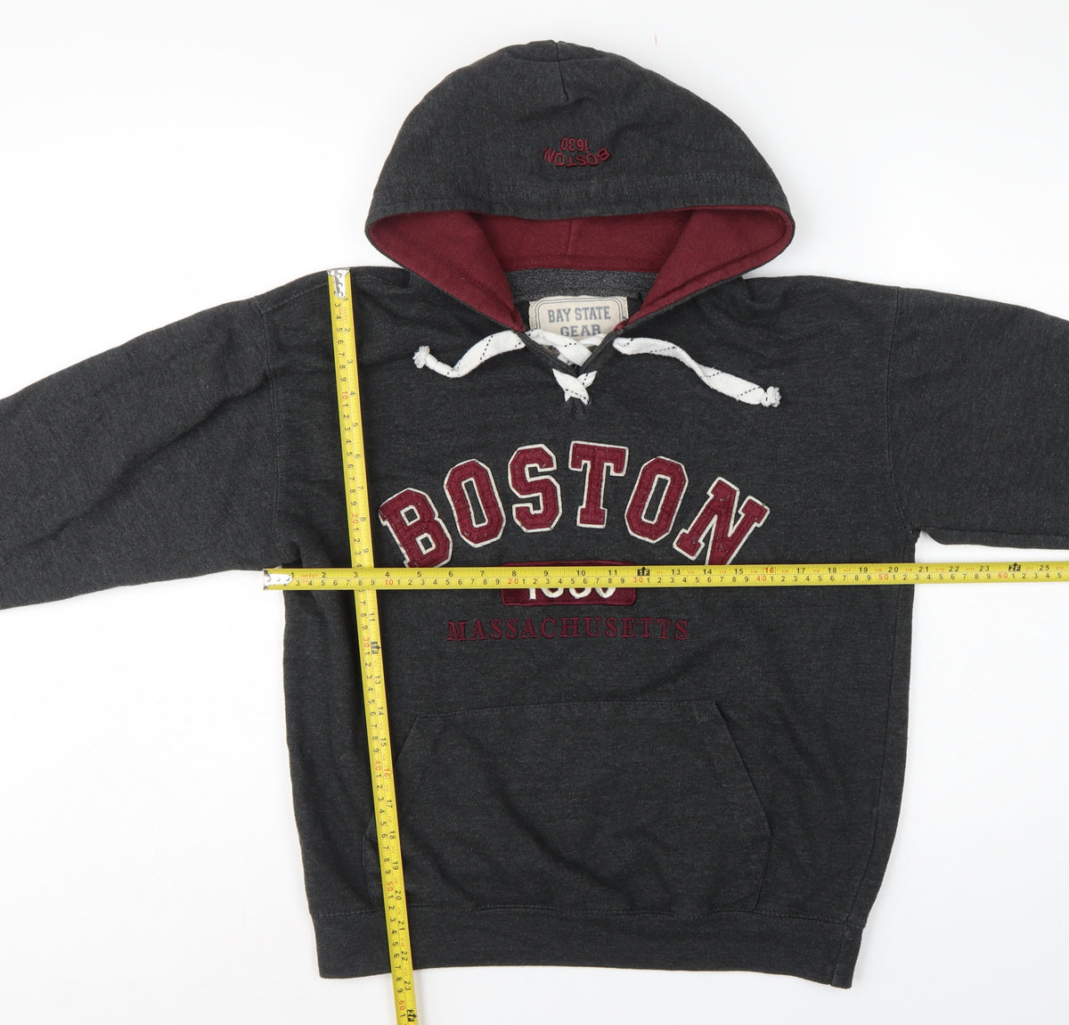 Bay State Gear Women’s Black S Boston 1630 Pullover Hoodie