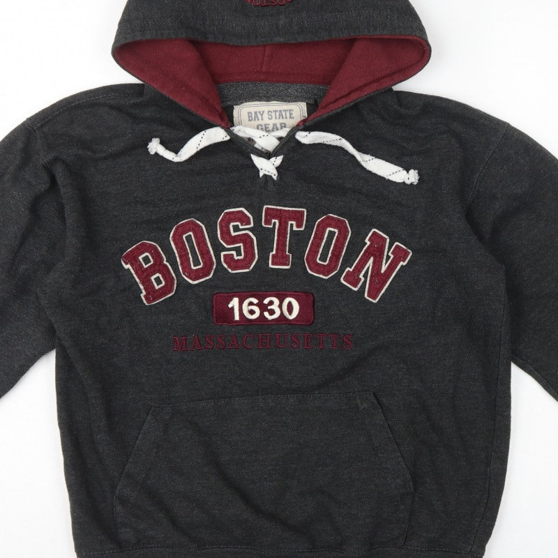 Bay State Gear Women’s Black S Boston 1630 Pullover Hoodie