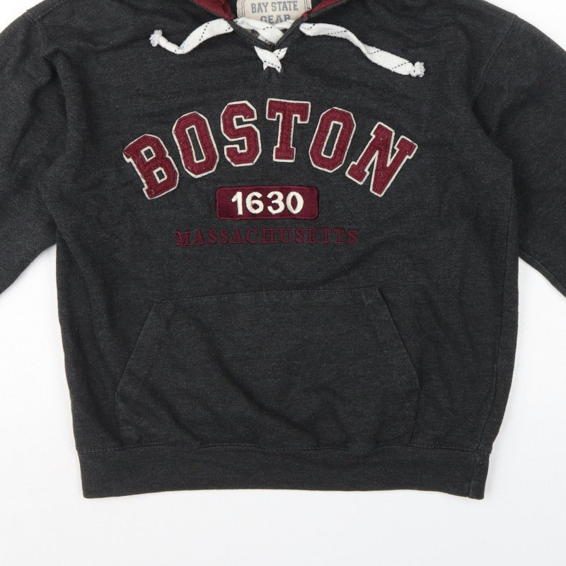 Bay State Gear Women’s Black S Boston 1630 Pullover Hoodie