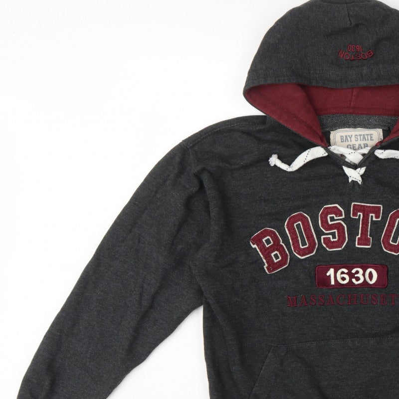 Bay State Gear Women’s Black S Boston 1630 Pullover Hoodie