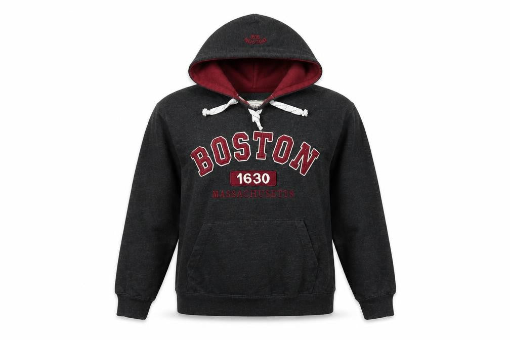 Bay State Gear Women’s Black S Boston 1630 Pullover Hoodie