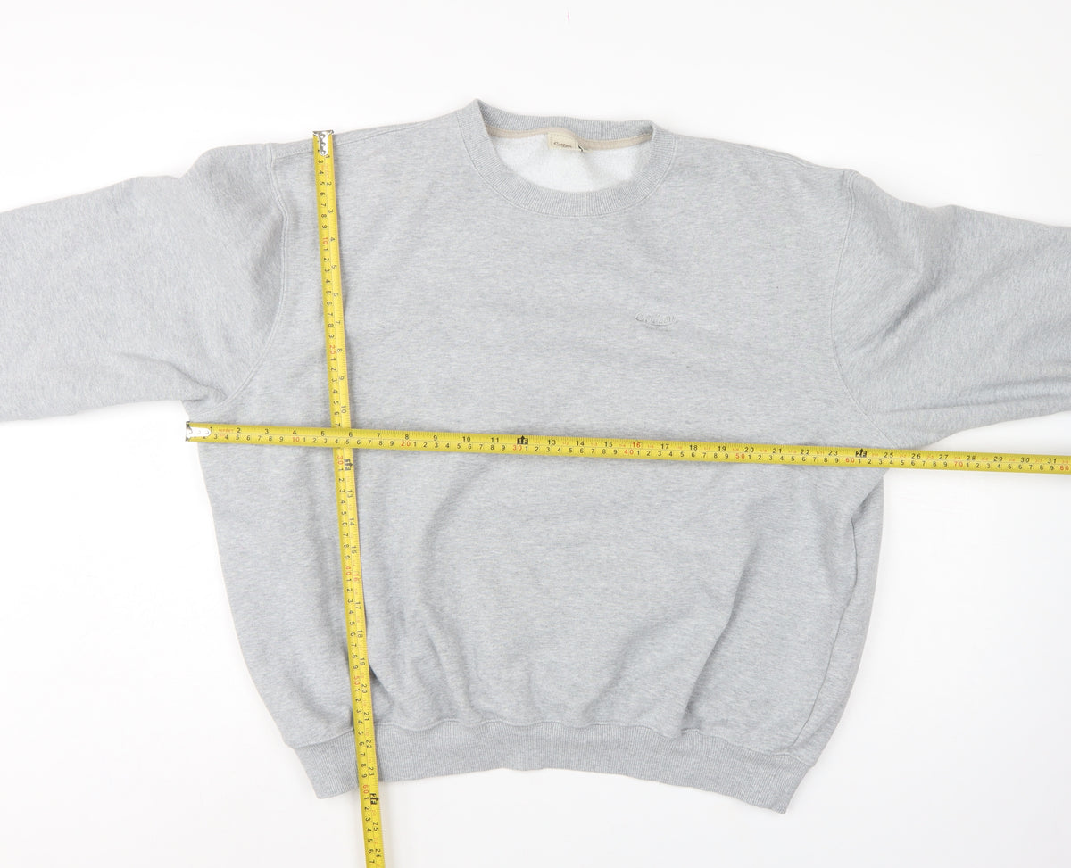 Cotton Traders Women’s Grey Marl 2XL Pullover Crew Neck Sweatshirt