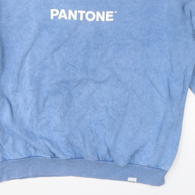Pantone Women’s Blue UK 12 Pullover Logo Graphic Sweatshirt