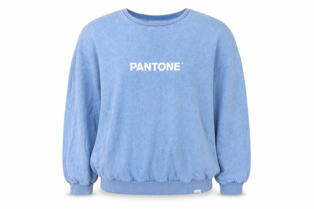 Pantone Women’s Blue UK 12 Pullover Logo Graphic Sweatshirt