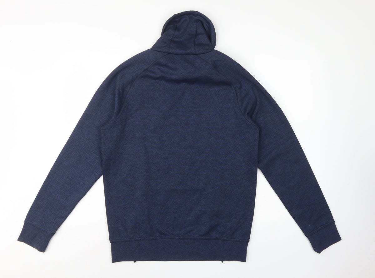 H&M Men’s Blue Size S Pullover Hoodie Drawstring Kangaroo Pocket