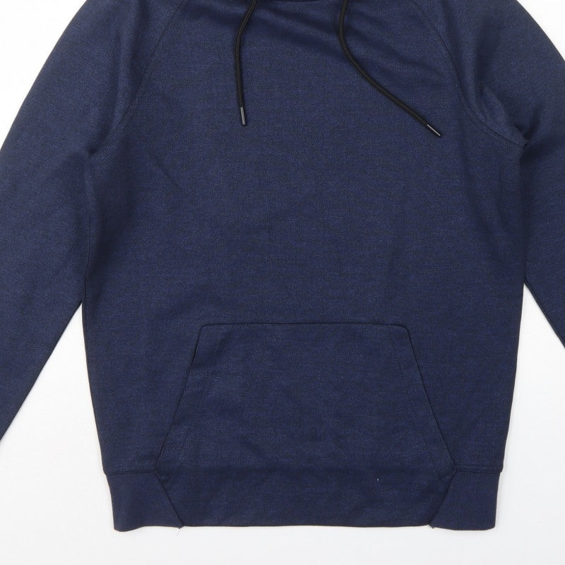 H&M Men’s Blue Size S Pullover Hoodie Drawstring Kangaroo Pocket