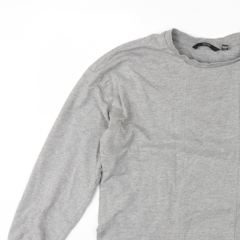 Vero Moda Women Grey M Pullover Crew Neck Long Sleeve Sweatshirt