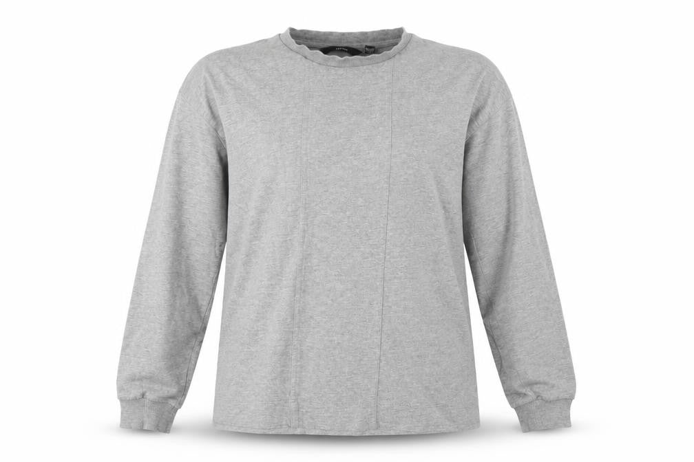 Vero Moda Women Grey M Pullover Crew Neck Long Sleeve Sweatshirt