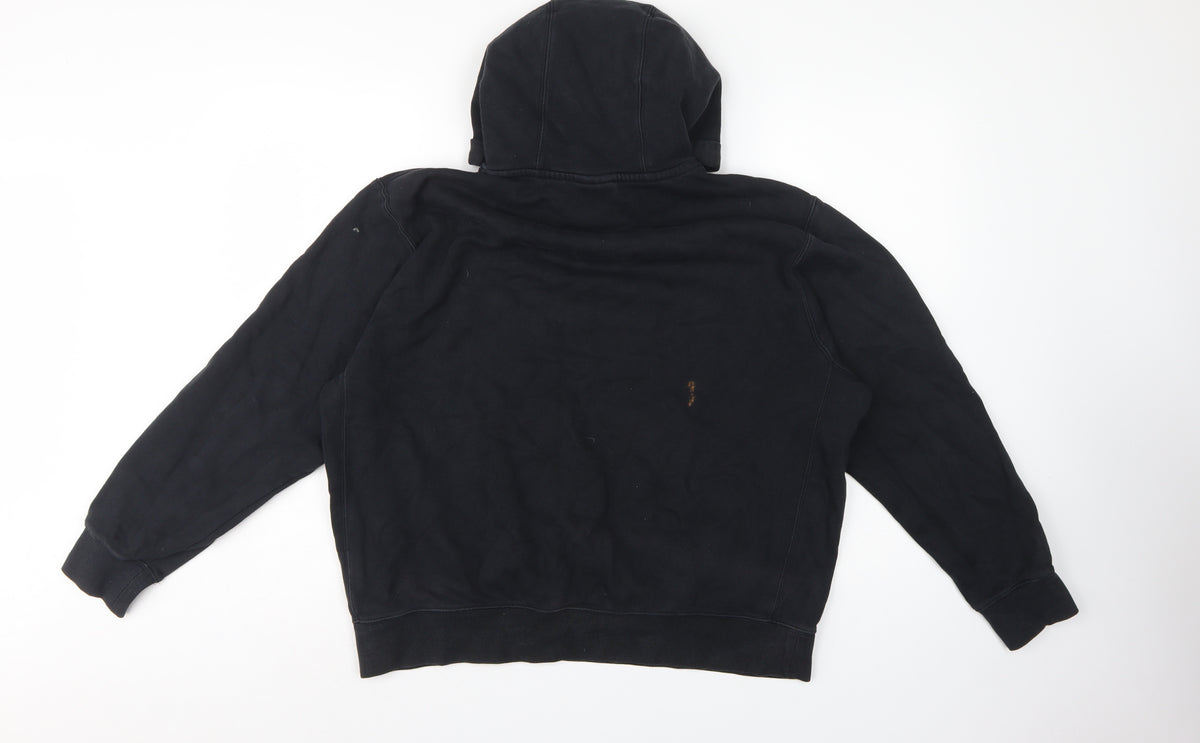 Nike Unisex Adults Black L Pullover Hoodie Logo Pocket