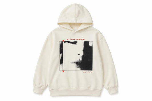 Ariana Grande Girls Ivory 9-10 Years Pullover Graphic Fleece Hoodie