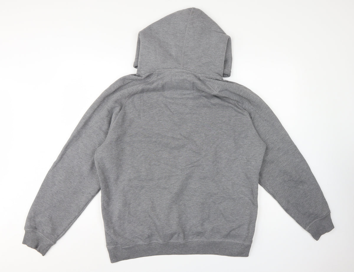 Weird Fish Men’s Grey M Pullover Hoodie Embroidered Logo