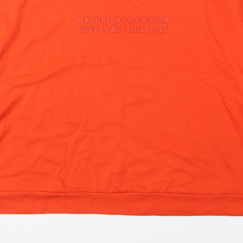 Simply Be Women Orange Size 28 Pullover Sweatshirt Balloon Sleeve
