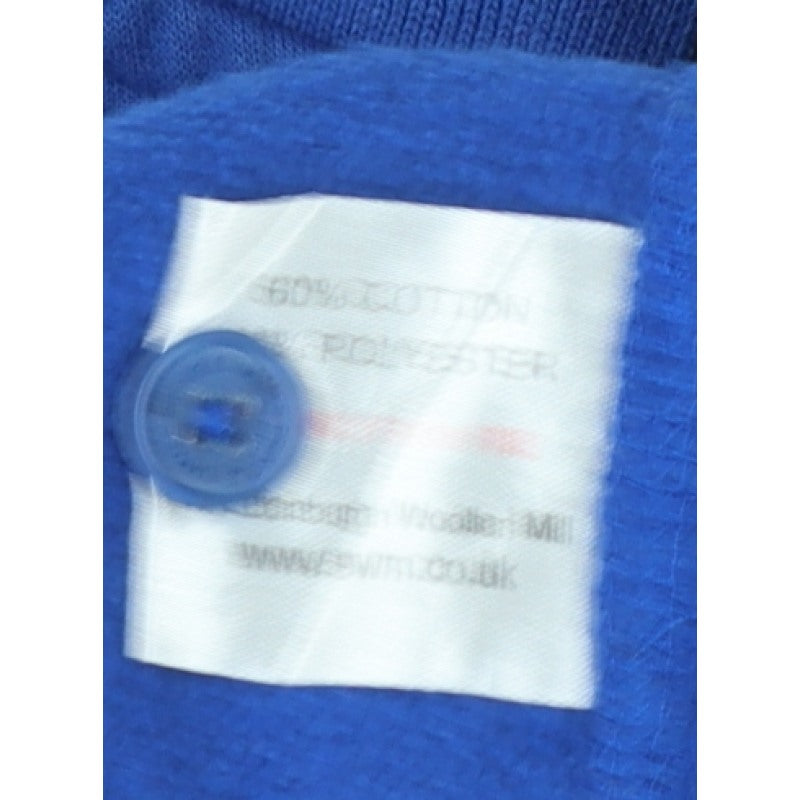 James Pringle Men’s Blue M Collared Henley Cotton Blend Sweatshirt