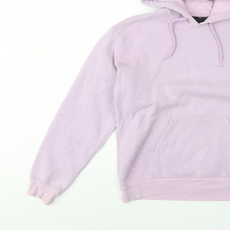 Topshop Women’s Pink UK 8 Petite Pullover Hoodie Drawstring Pockets