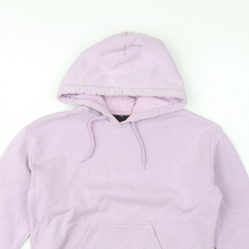Topshop Women’s Pink UK 8 Petite Pullover Hoodie Drawstring Pockets