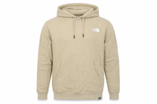 The North Face Men's Beige M Pullover Hoodie Logo Graphic Print