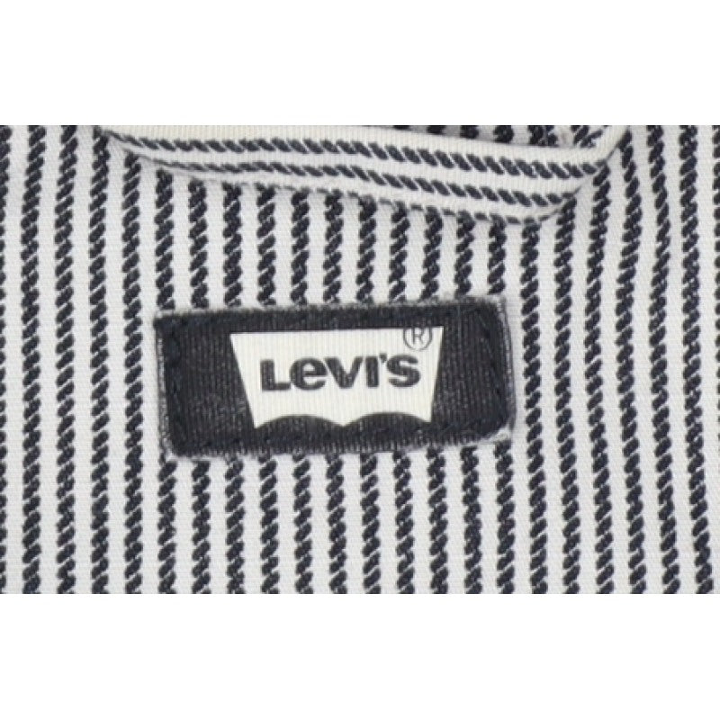 Levi's Men's Grey Striped Cotton Blend Workwear Jacket L