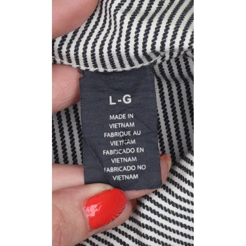 Levi's Men's Grey Striped Cotton Blend Workwear Jacket L