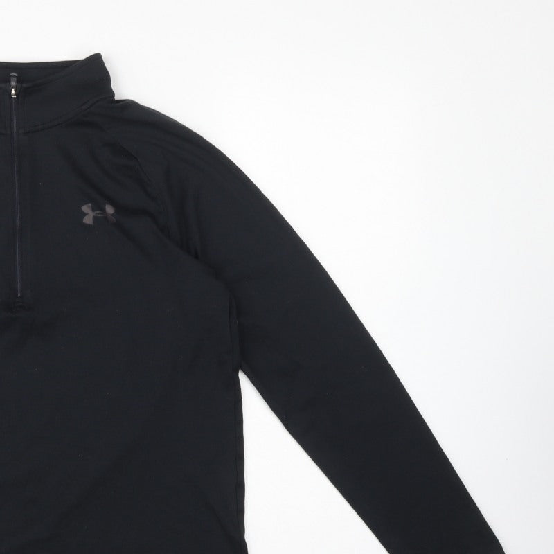 Under Armour Men's Black S HeatGear 1/4 Zip Pullover Training Top