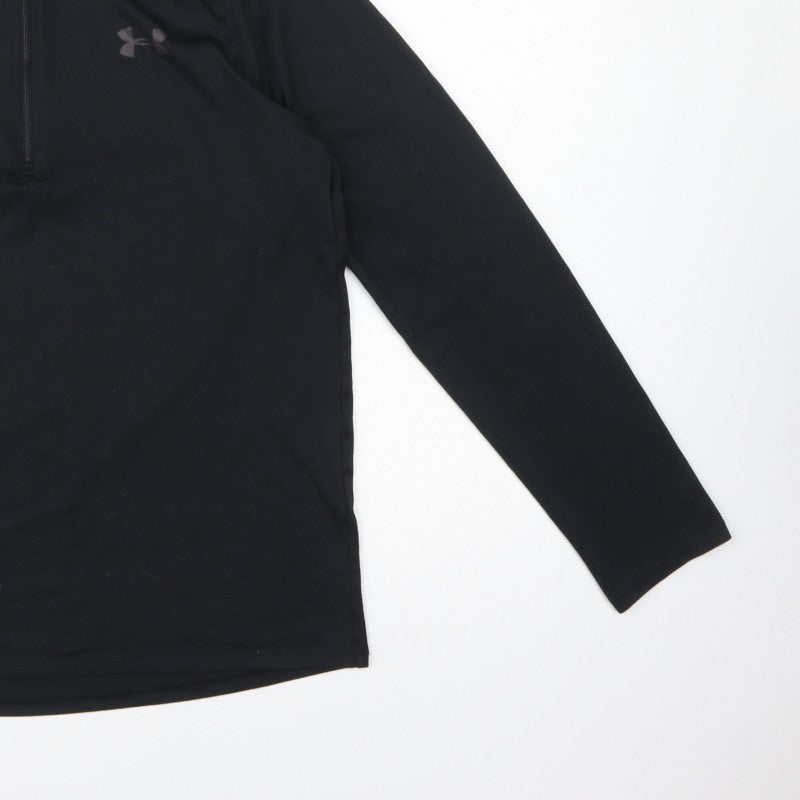 Under Armour Men's Black S HeatGear 1/4 Zip Pullover Training Top