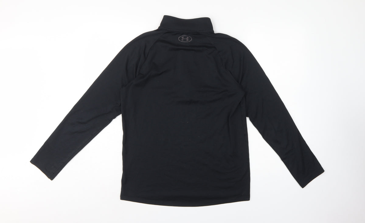 Under Armour Men's Black S HeatGear 1/4 Zip Pullover Training Top