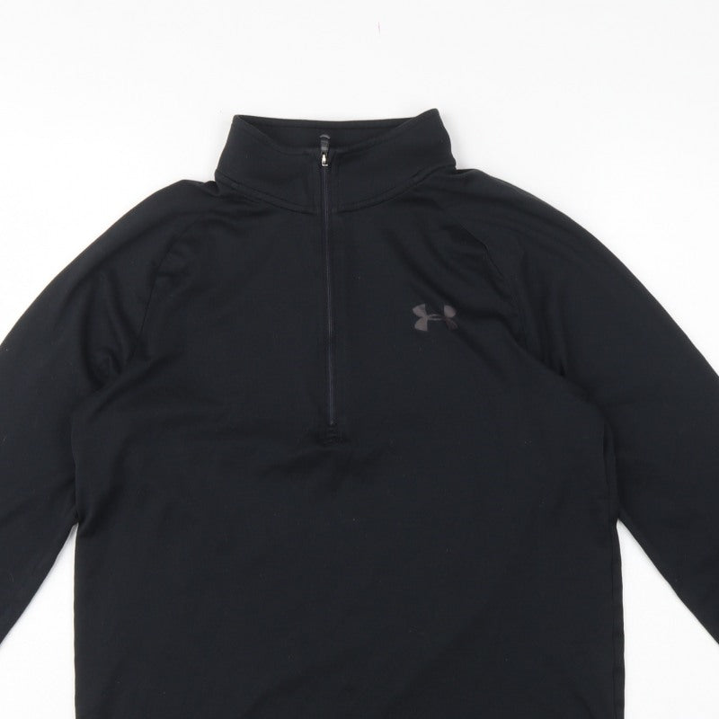 Under Armour Men's Black S HeatGear 1/4 Zip Pullover Training Top