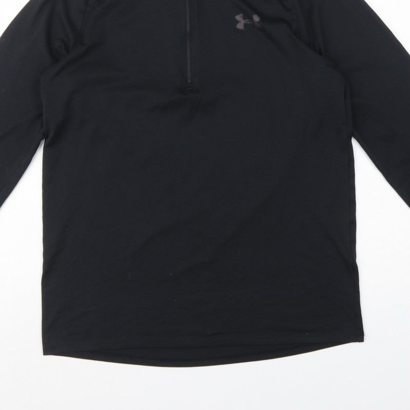 Under Armour Men's Black S HeatGear 1/4 Zip Pullover Training Top