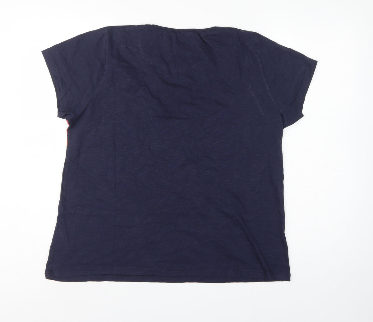 Brakeburn Women’s Blue Striped Cotton Basic T-Shirt UK 16