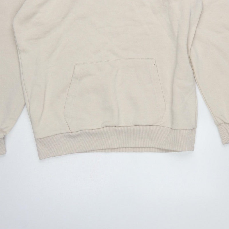 Closure London Men’s Beige L Pullover Hoodie Logo Fleece