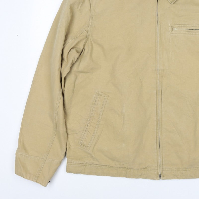 M&S Blue Harbour Men’s Beige XL Cotton Zip Casual Jacket