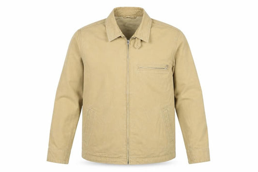 M&S Blue Harbour Men’s Beige XL Cotton Zip Casual Jacket